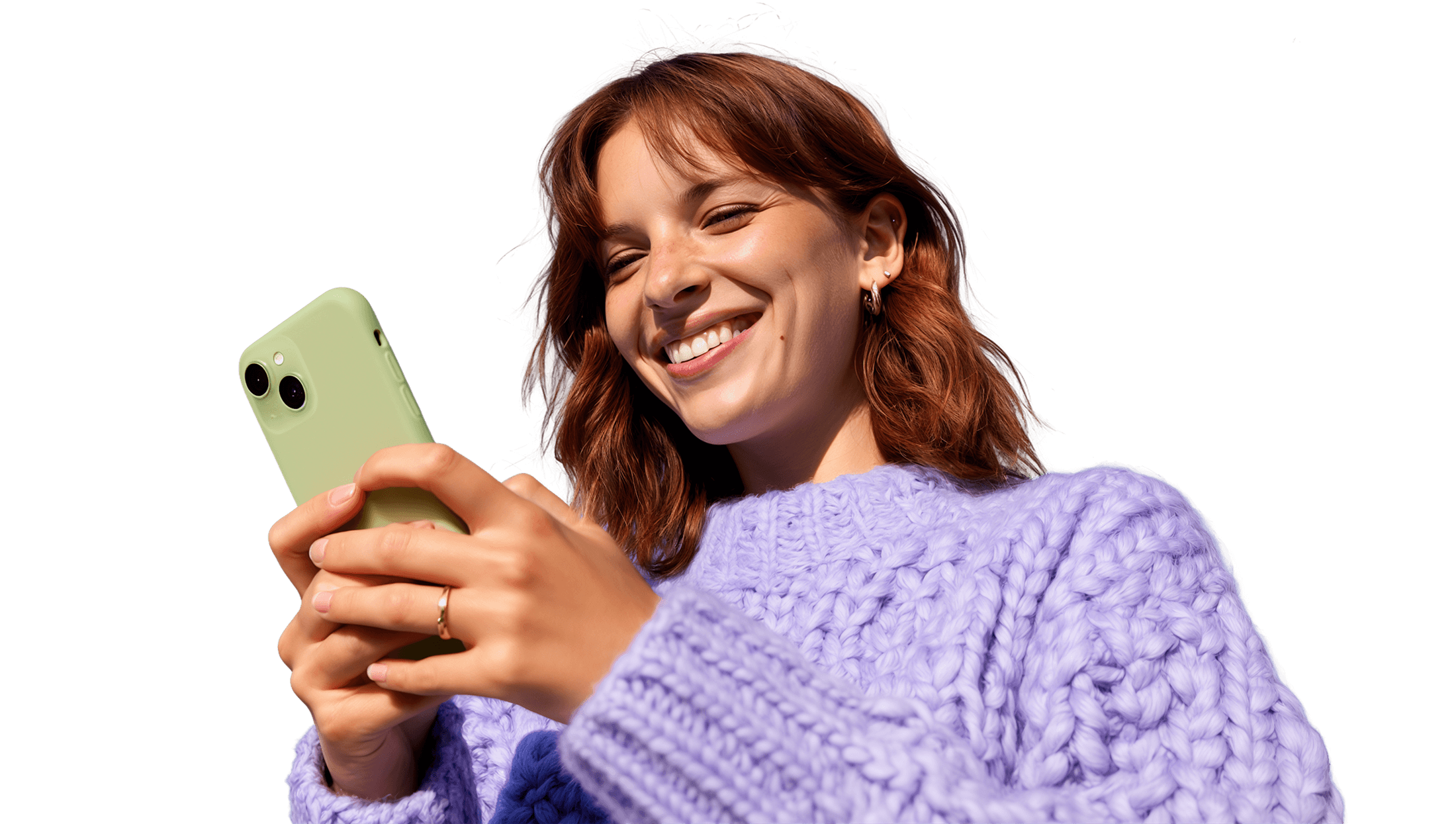 A creator using the Following app